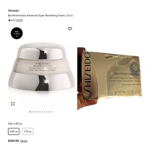 Shiseido Bio-Performance Advanced Super Revitalizing Cream - 2.6 oz. MSRP $140!